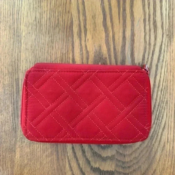 Vera Bradley, Quilted, RFID Card Case, Wallet, Red, 7”x4”x1.5” - Picture 2 of 9